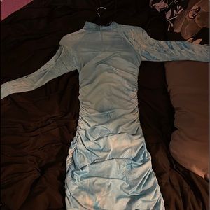 Tie dye long sleeve bodycon dress